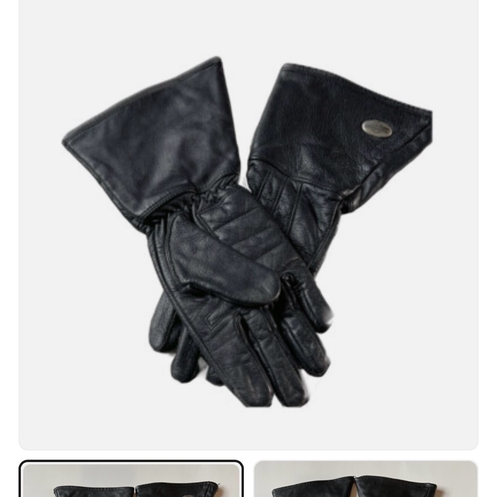 Harley Davidson Leather Gauntlet Gloves